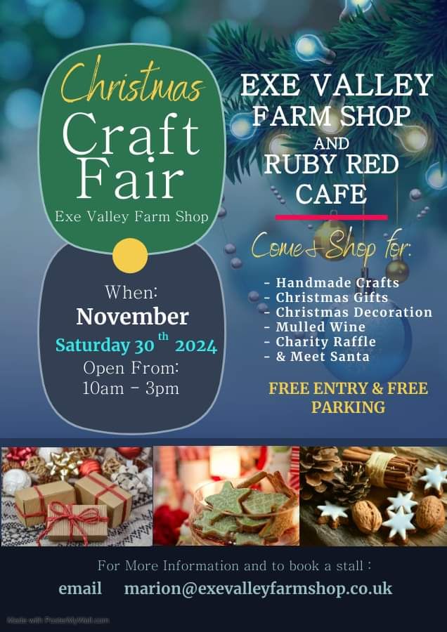 Exe Valley Farm Shop Christmas Craft Fair & Santa's Grotto