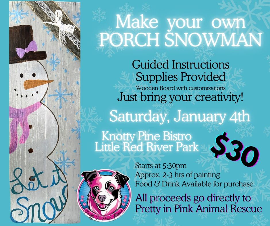 DIY Fundraiser: Build Your Own Porch Snowman