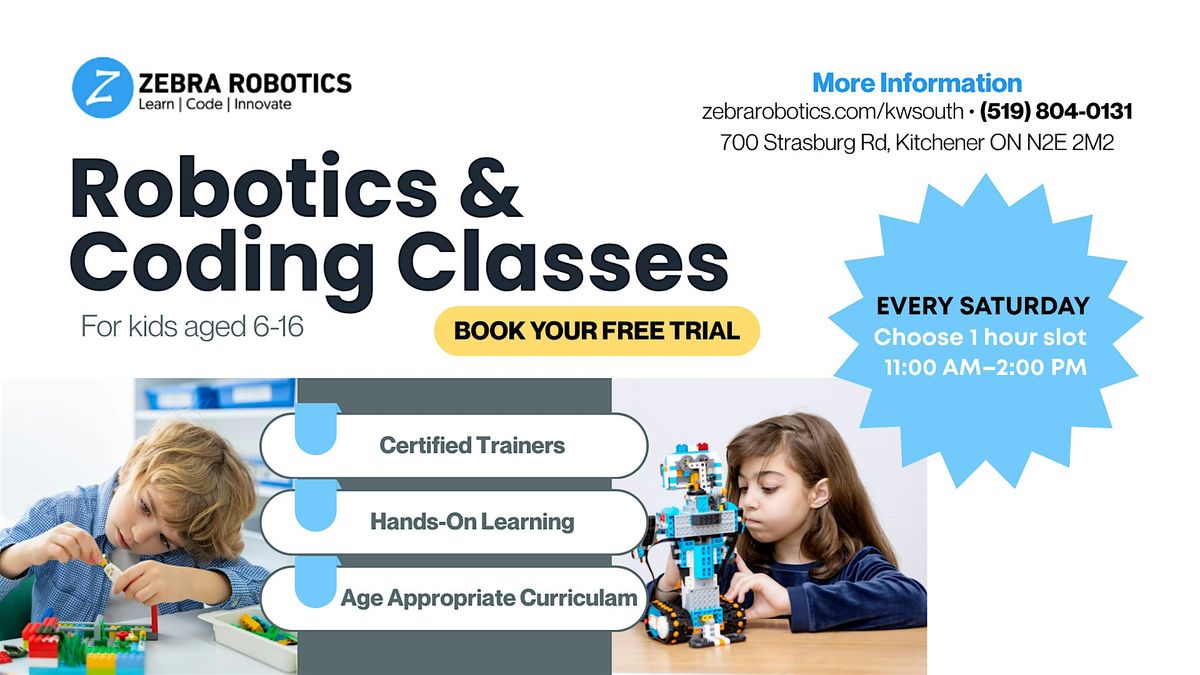 Robotics & Coding for Kids aged 6-16 | Book your FREE Trial