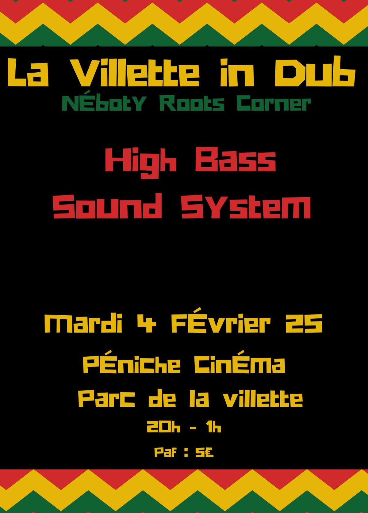 La Villette In Dub avec High Bass Sound System