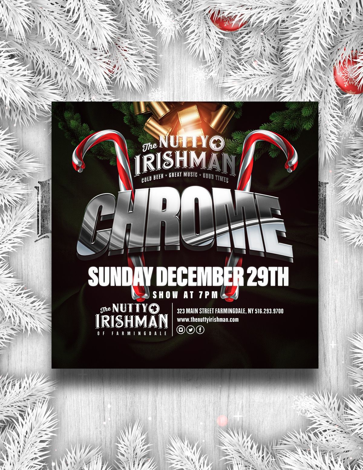 Chrome at The Nutty Irishman!