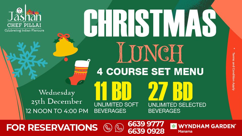 Christmas Day Lunch at Jashan by Chef Pillai