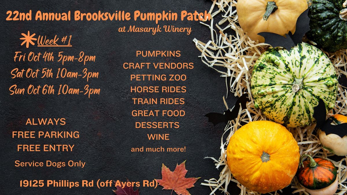 Week 1 - 22nd Annual Brooksville Pumpkin Patch