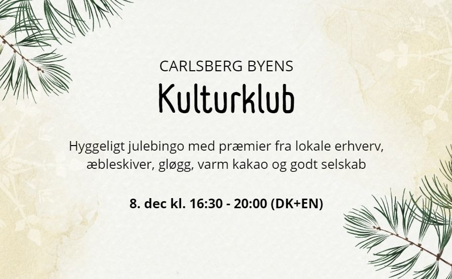 \u00c5bent juleevent - Bingo, \u00e6bleskiver og gl\u00f8gg\/varm kakao