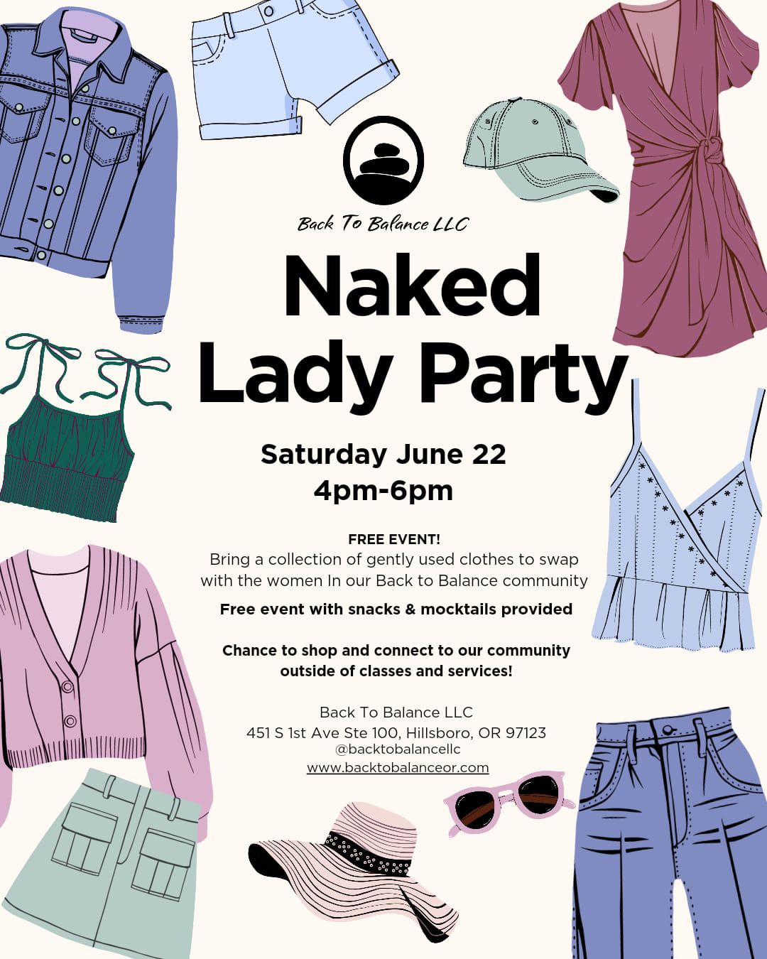 Naked lady Party-free event