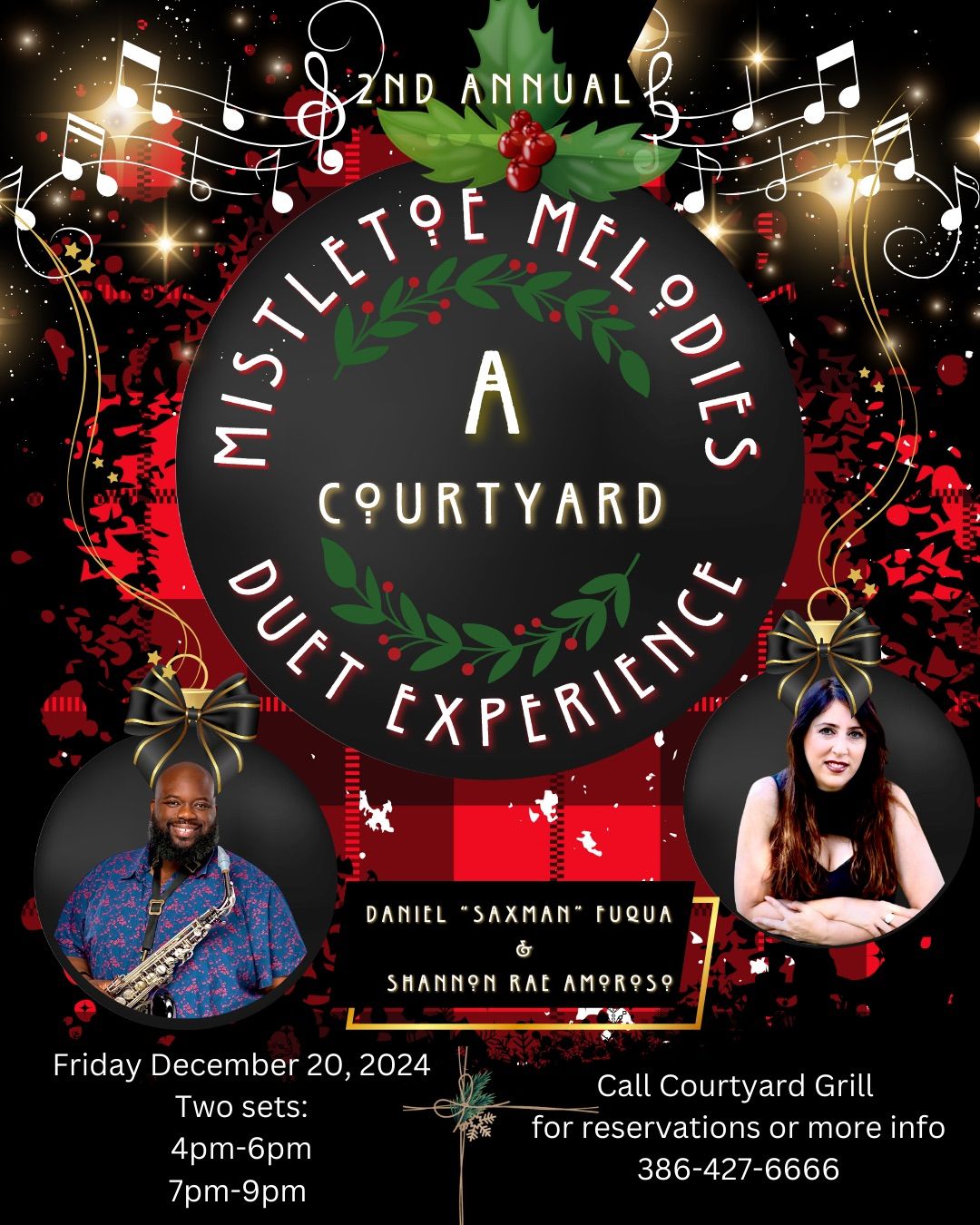 Mistletoe Melodies: a Courtyard duet experience