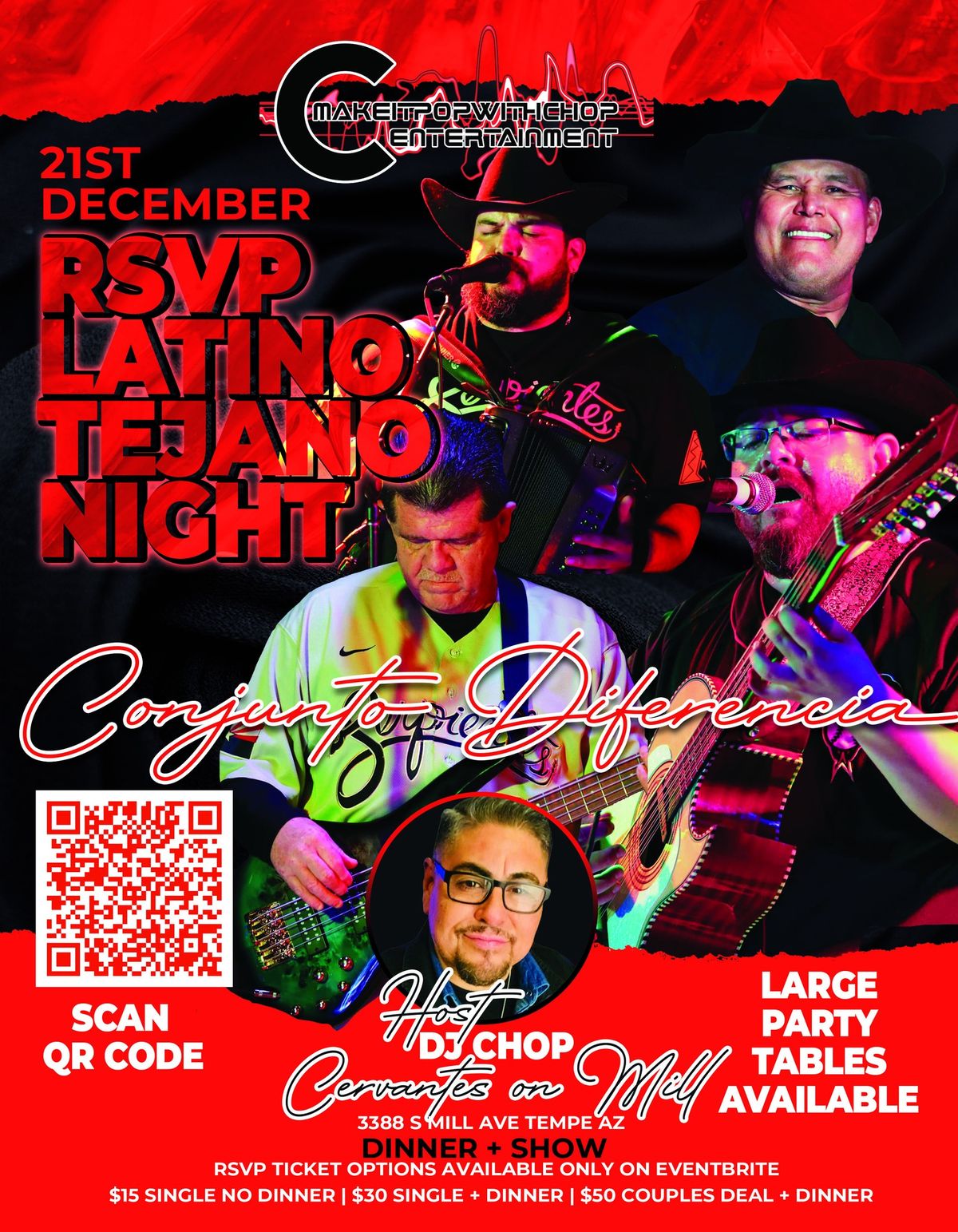 RSVP Latino Tejano Night ft. Conjunto Diferencia 