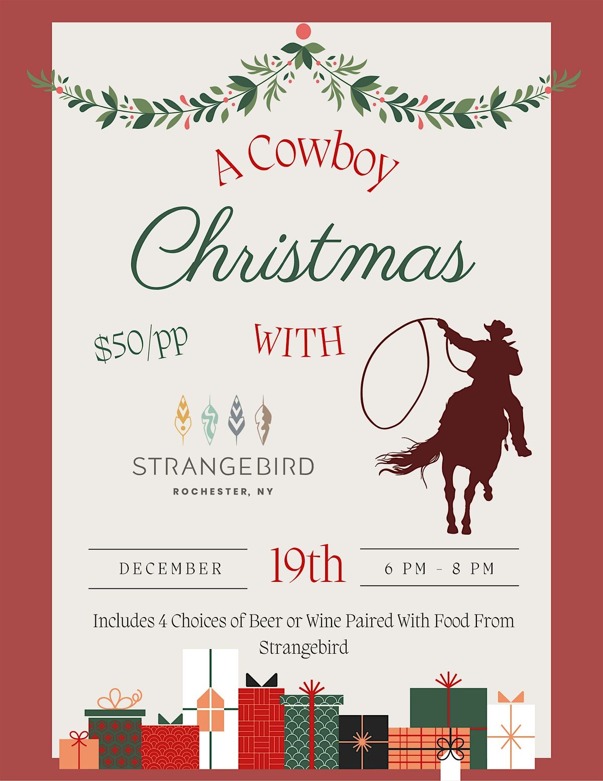 A Cowboy Christmas with Strangebird @ Unwine'd