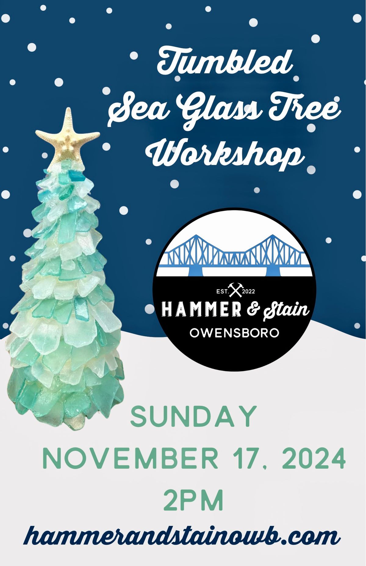 Tumbled Sea Glass Tree Workshop