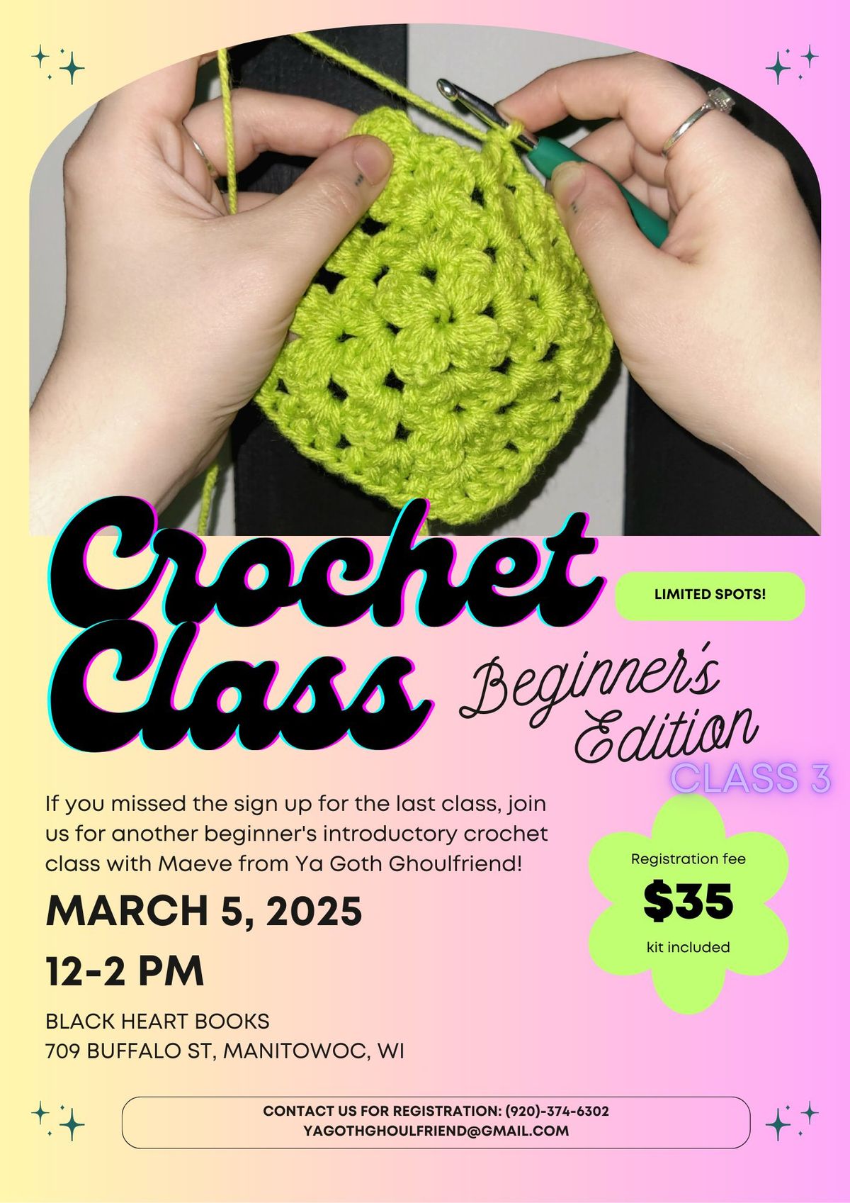 Beginner's Crochet Class with Maeve #3