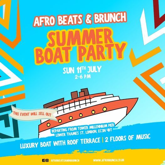 Afrobeats n Brunch Summer Boat Party