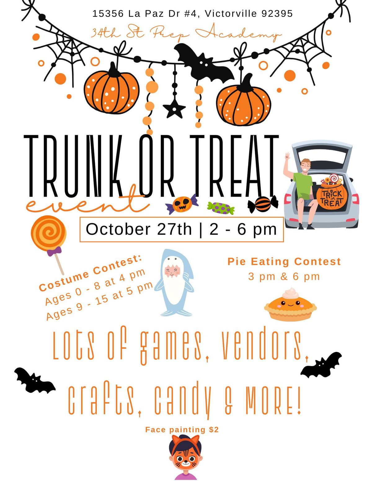 Trunk or Treat - October 27th - 2 - 6 pm