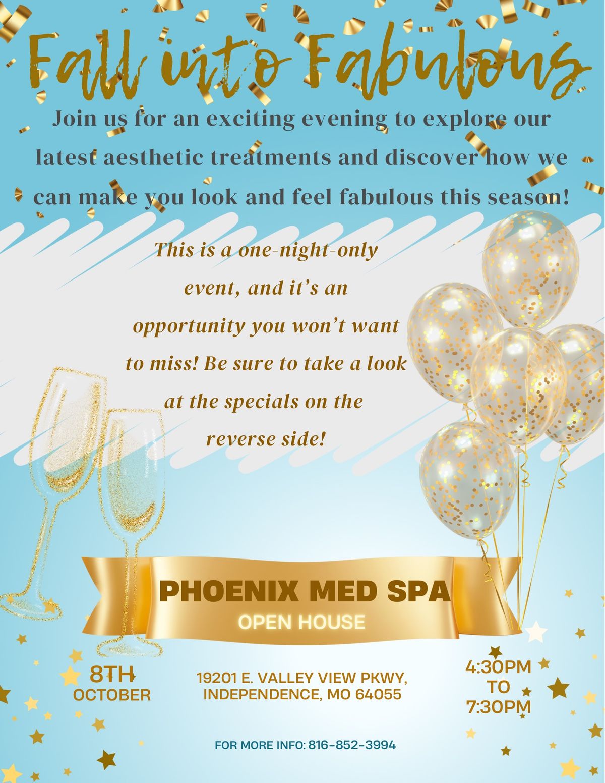 Fall into Fab at Phoenix Med Spa's Open House