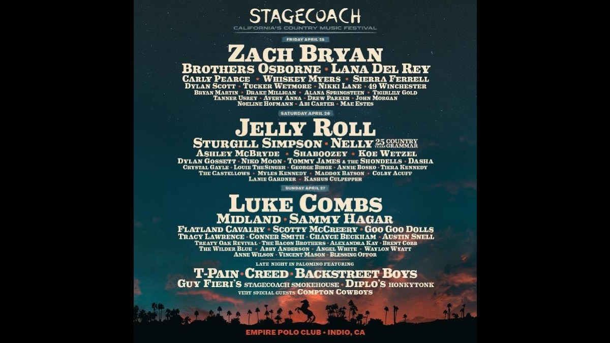 Stagecoach Festival: Jelly Roll  Sturgill Simpson & Nelly - Saturday