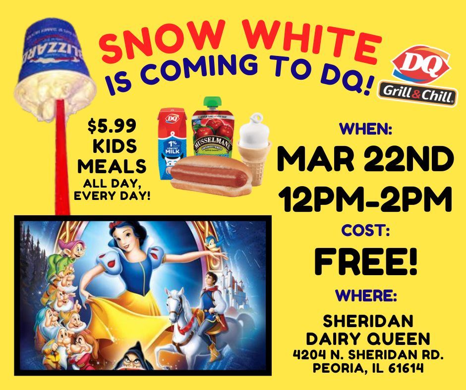 Snow White visits Sheridan DQ! 