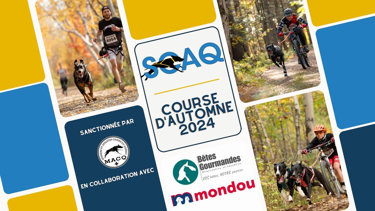 Course d'automne SCAQ en collaboration avec B\u00eates Gourmandes et Mondou