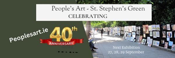 People's Art Exhibition, St. Stephen's Green - September