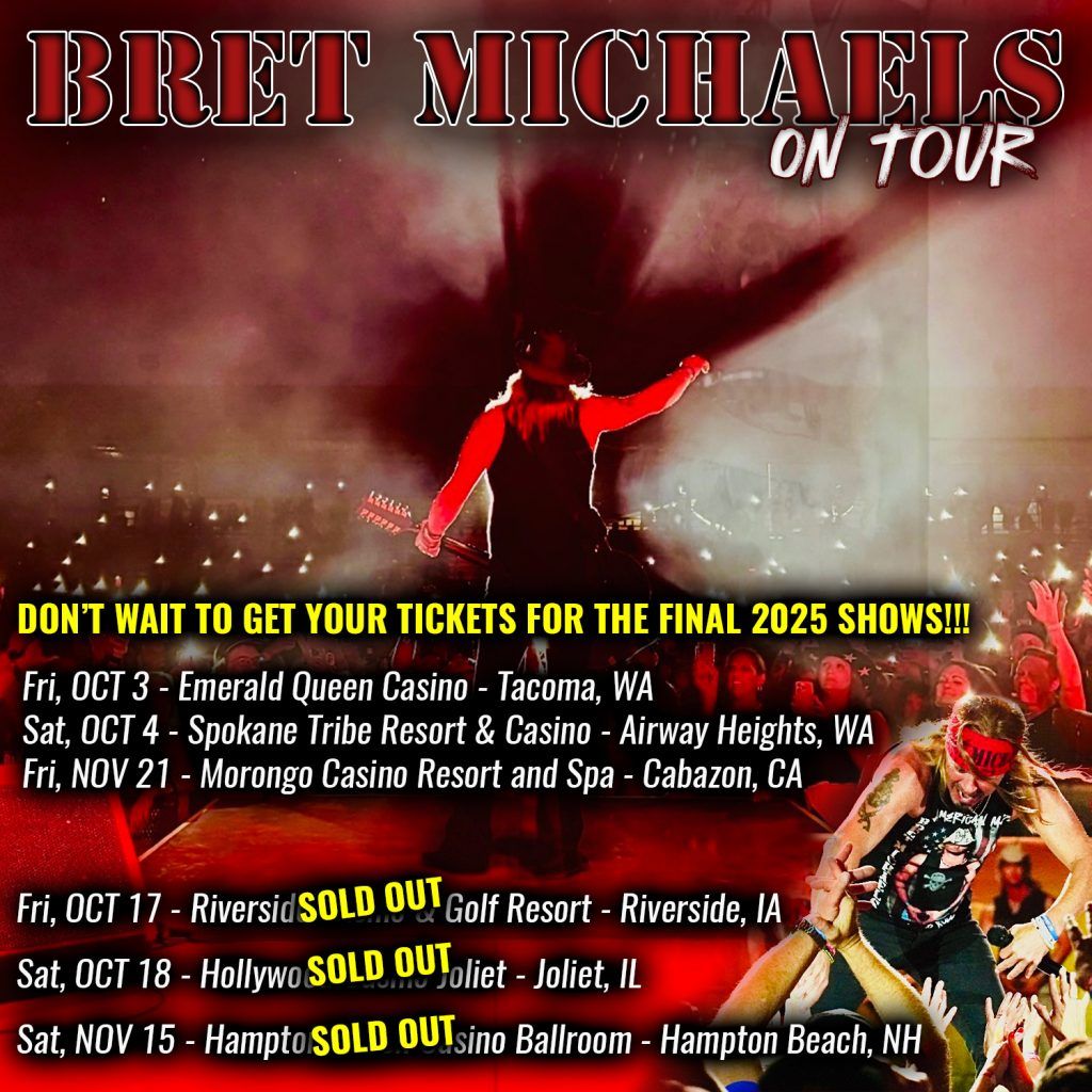 Bret Michaels at Hollywood Casino Columbus