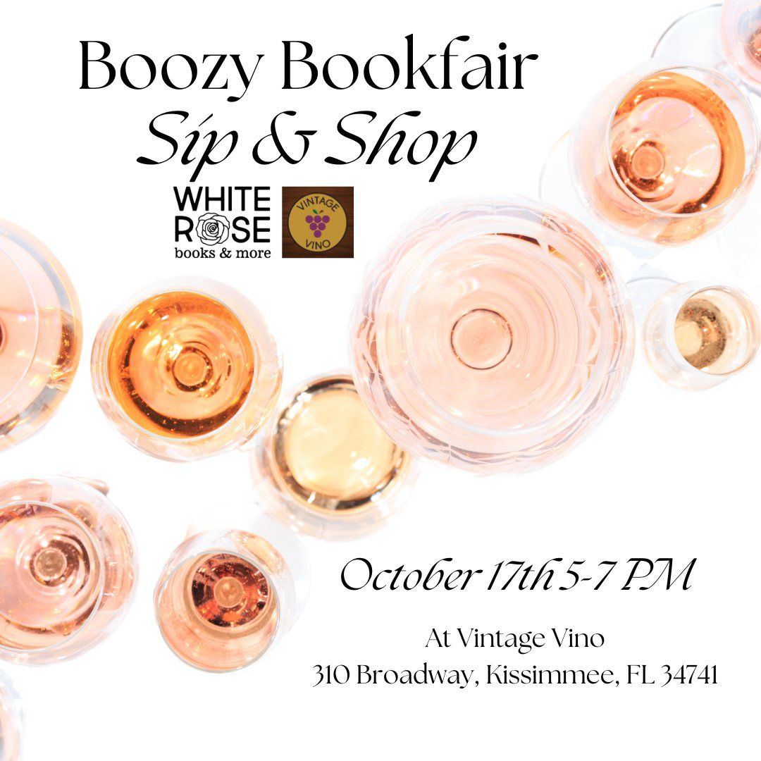 Boozy Bookfair: Sip & Shop