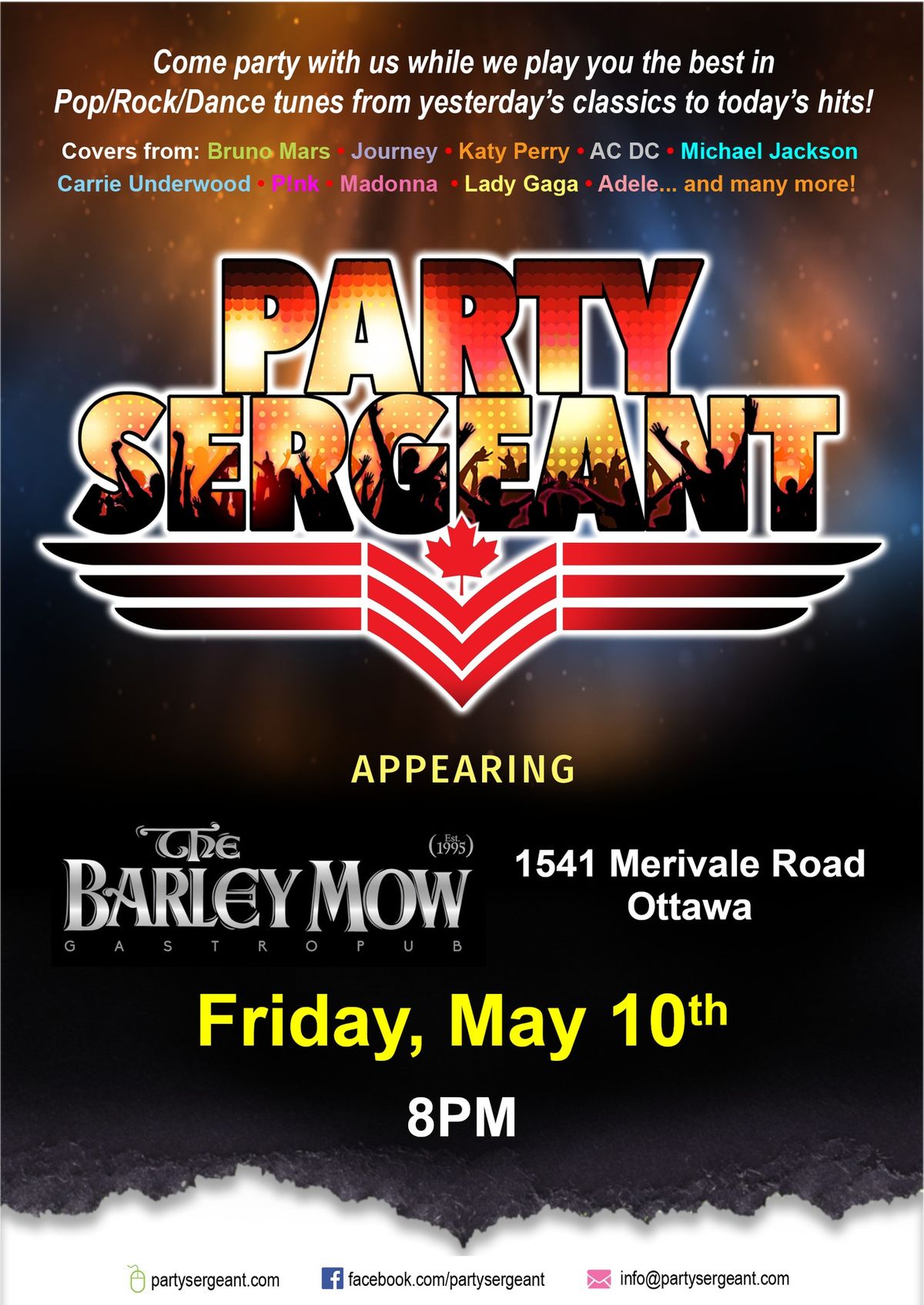 Party Sergeant at Barley Mow Merivale