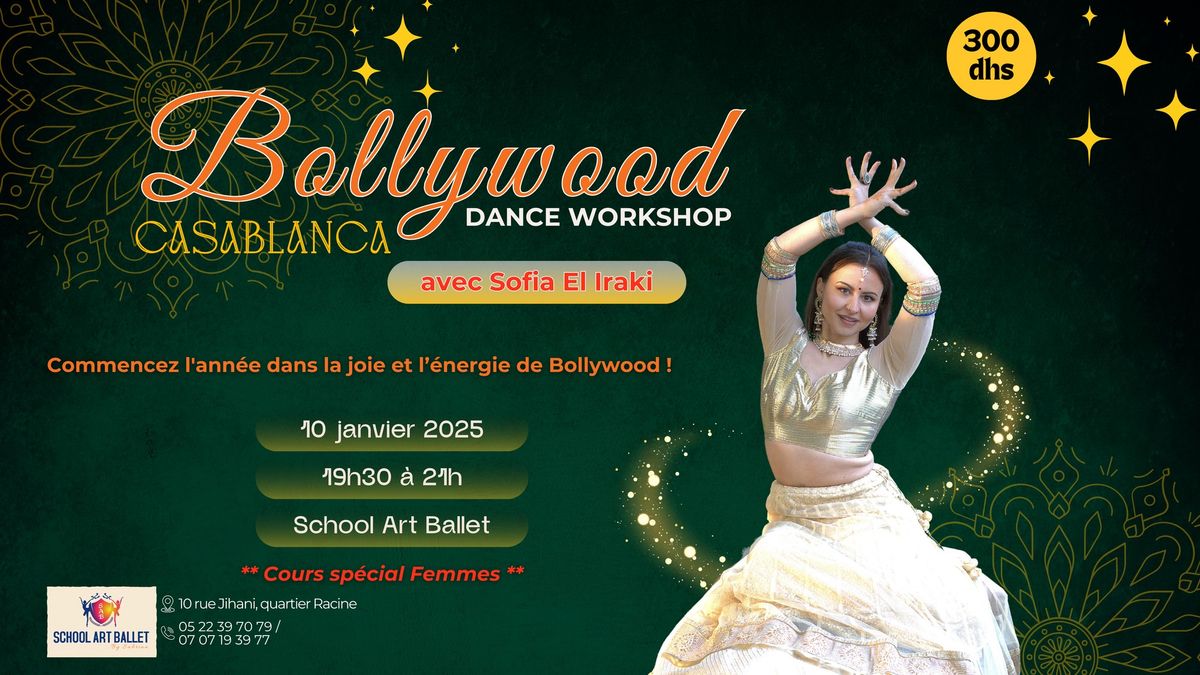 Bollywood dance workshop \u00e0 Casablanca - 10 janvier 2025