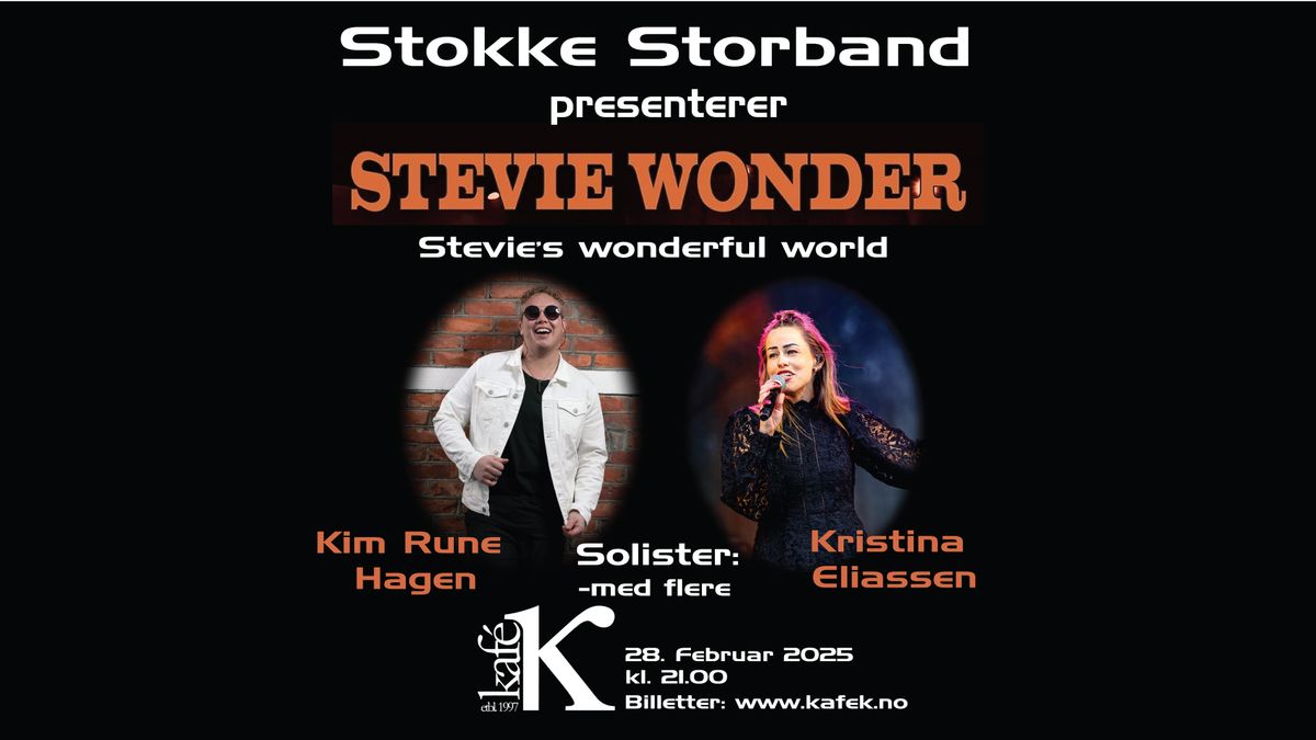 Stevie Wonders l\u00e5ter fremf\u00f8res av Stokke Storband med Kim Rune Hagen og solister