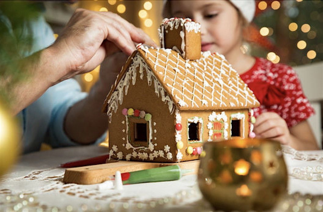 Kids Holiday Baking Party \u2014 Cookie Wreath + Gingerbread House Workshop