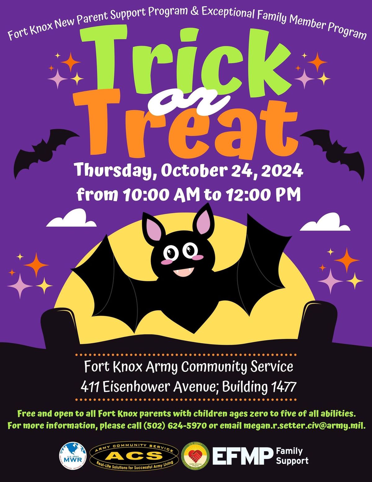 New Parent Support & Exceptional Family Member Program Trick or Treat