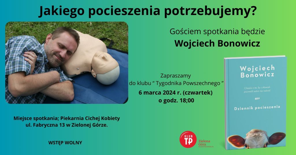 Wojciech Bonowicz w klubie "Tygodnika Powszechnego"