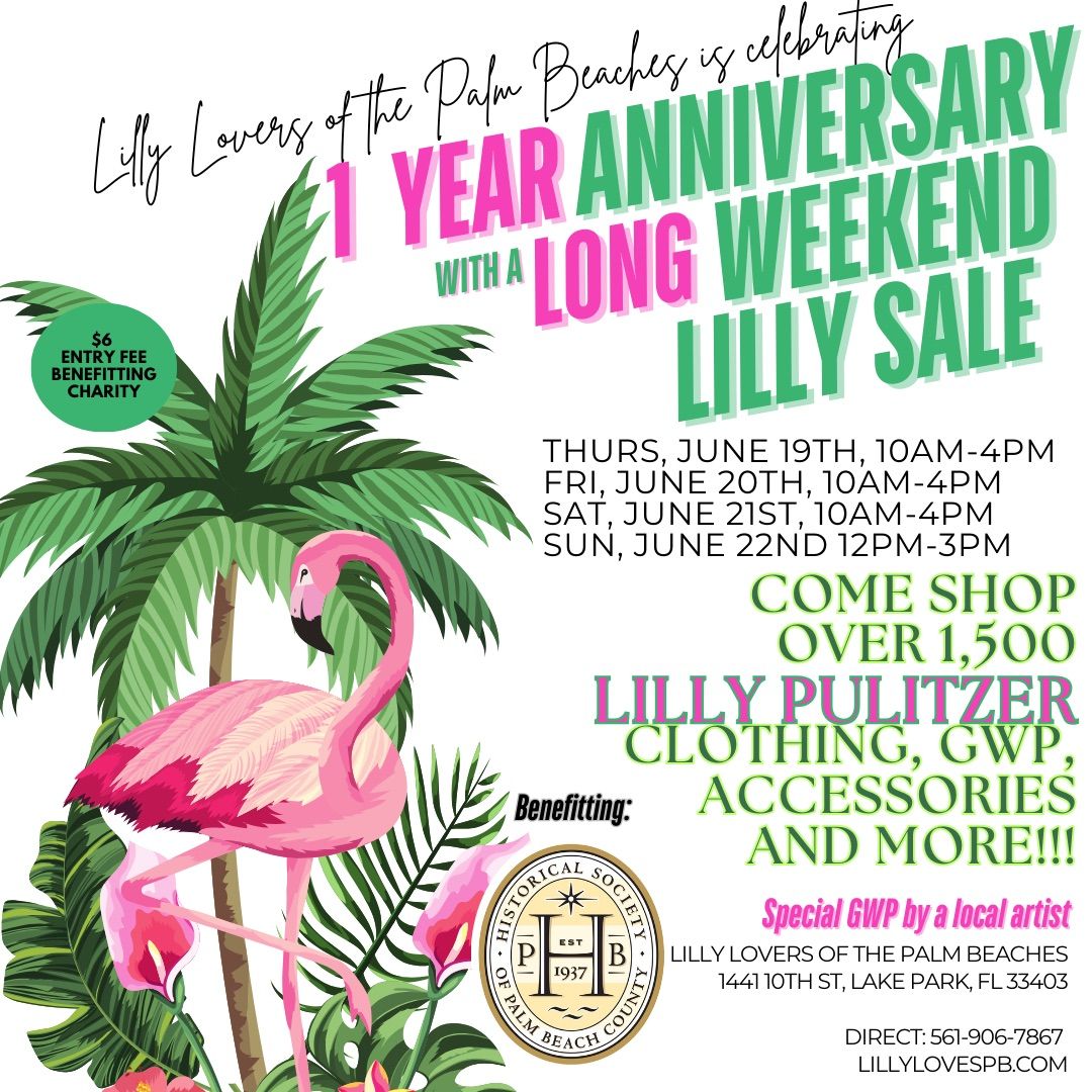 Lilly Lovers 1-Year Anniversary Sale & Celebration!!!