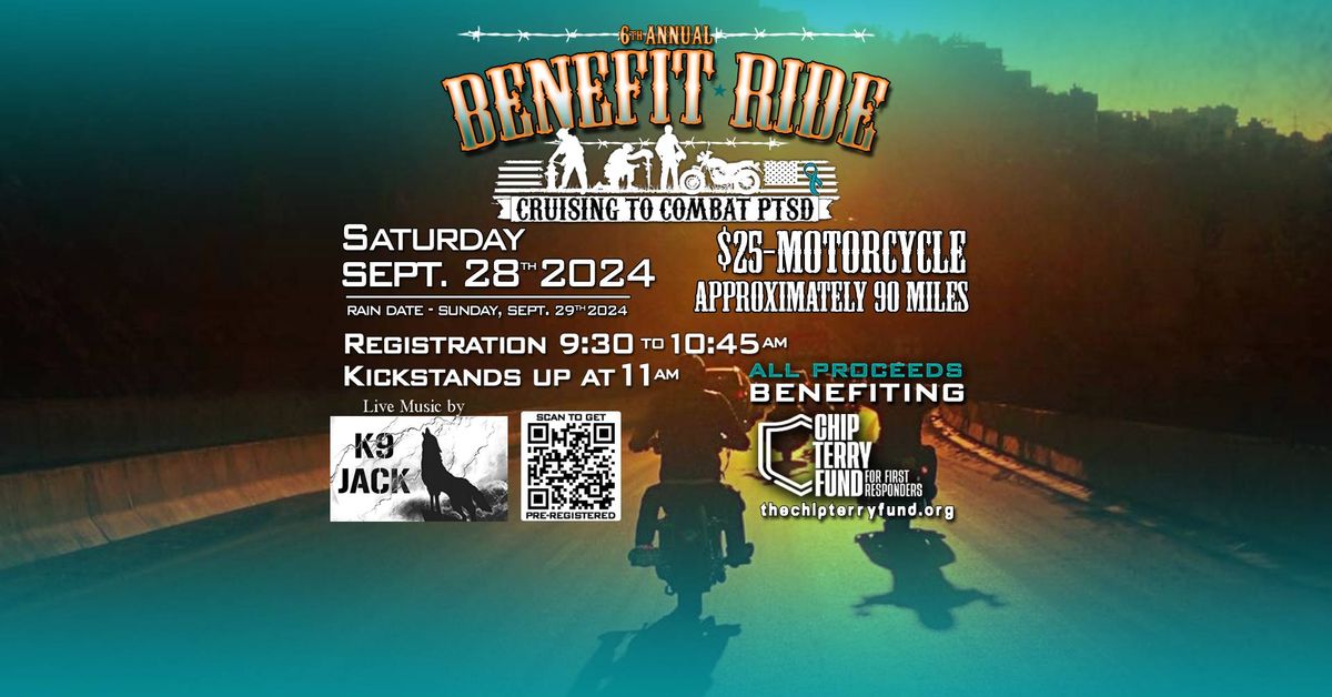 Cruising to Combat PTSD 6th Annual Benefit Ride, Silent Auction and Raffle