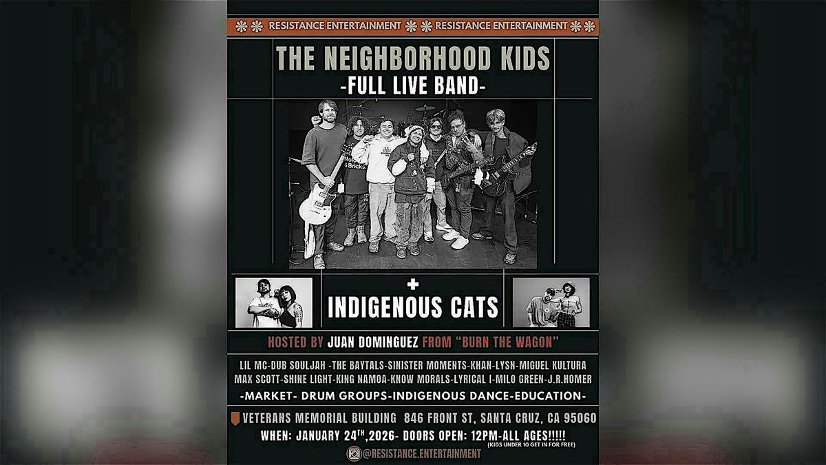 The Neighborhood Kids Full Live Band + Indigenous Cats