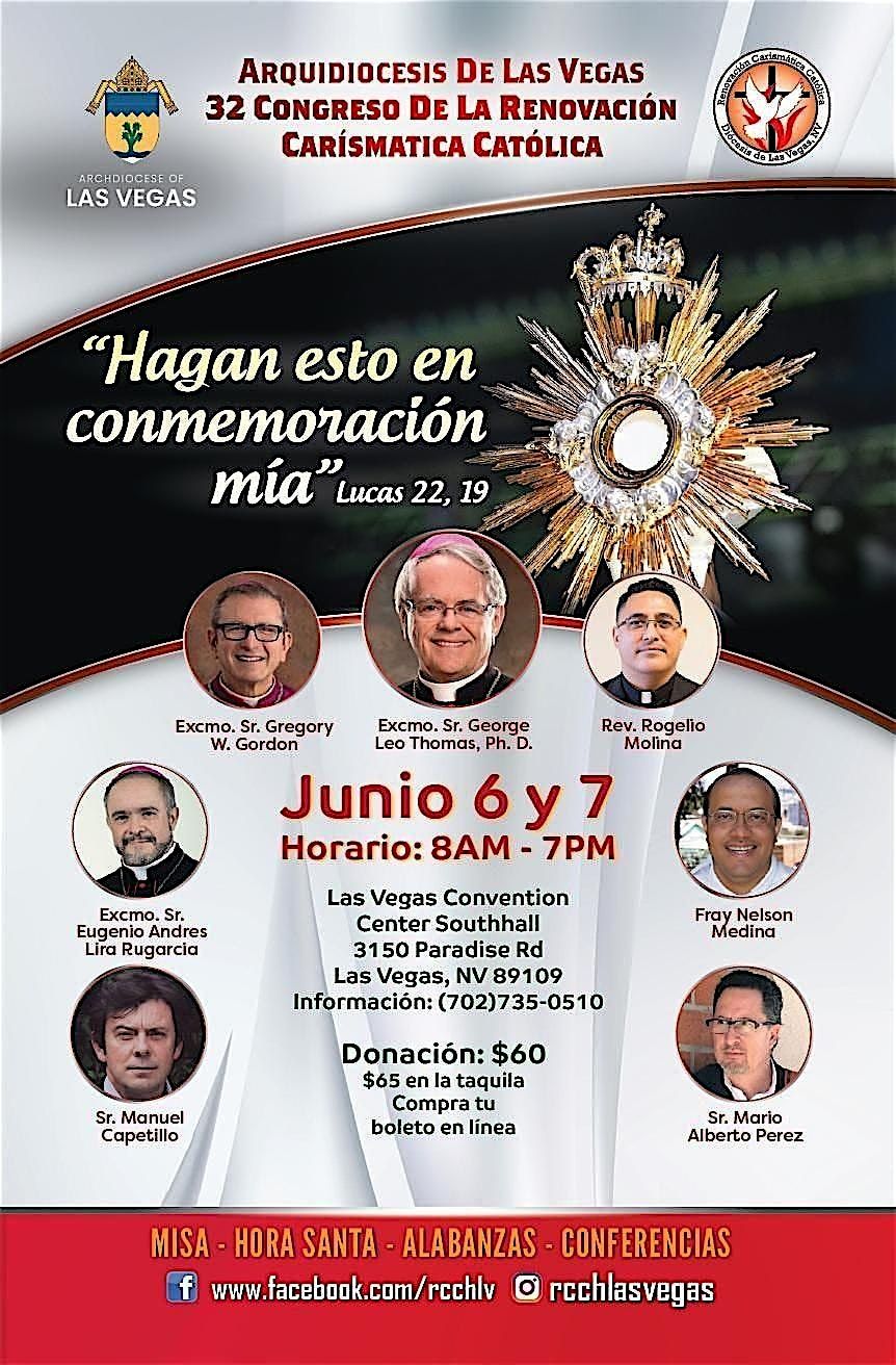 32 Congreso de Renovaci\u00f3n Carism\u00e1tica Cat\u00f3lica - Arquidi\u00f3cesis Las Vegas