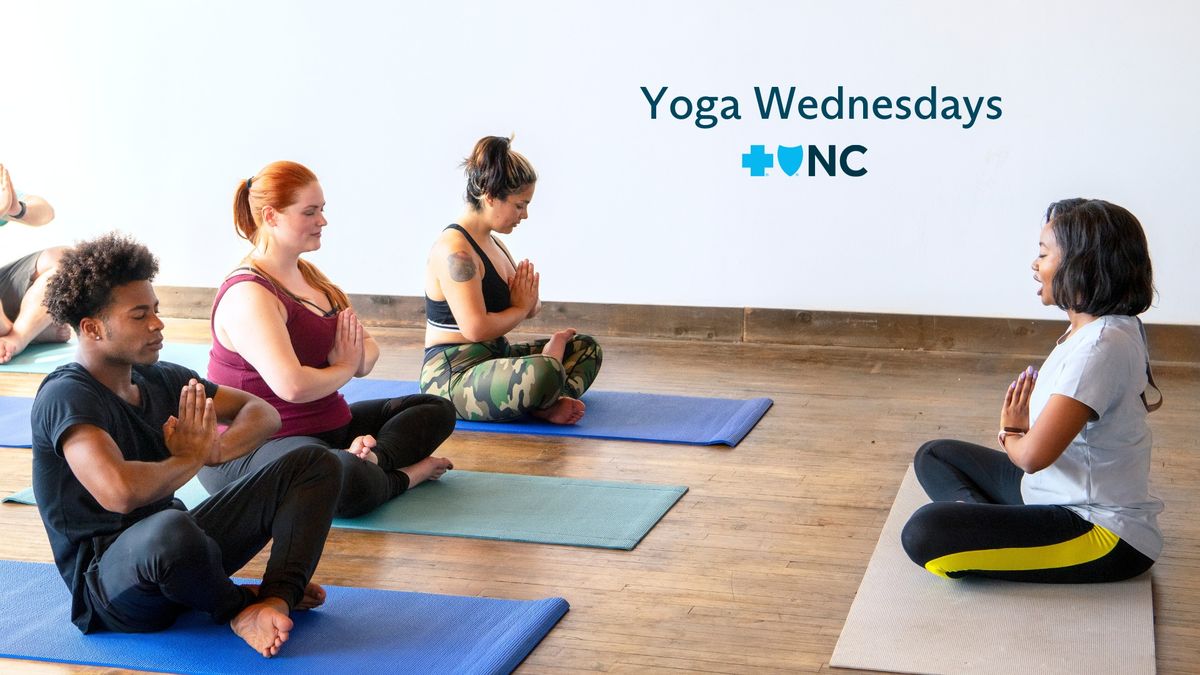 Yoga Wednesdays at the Raleigh Blue Cross NC Center!