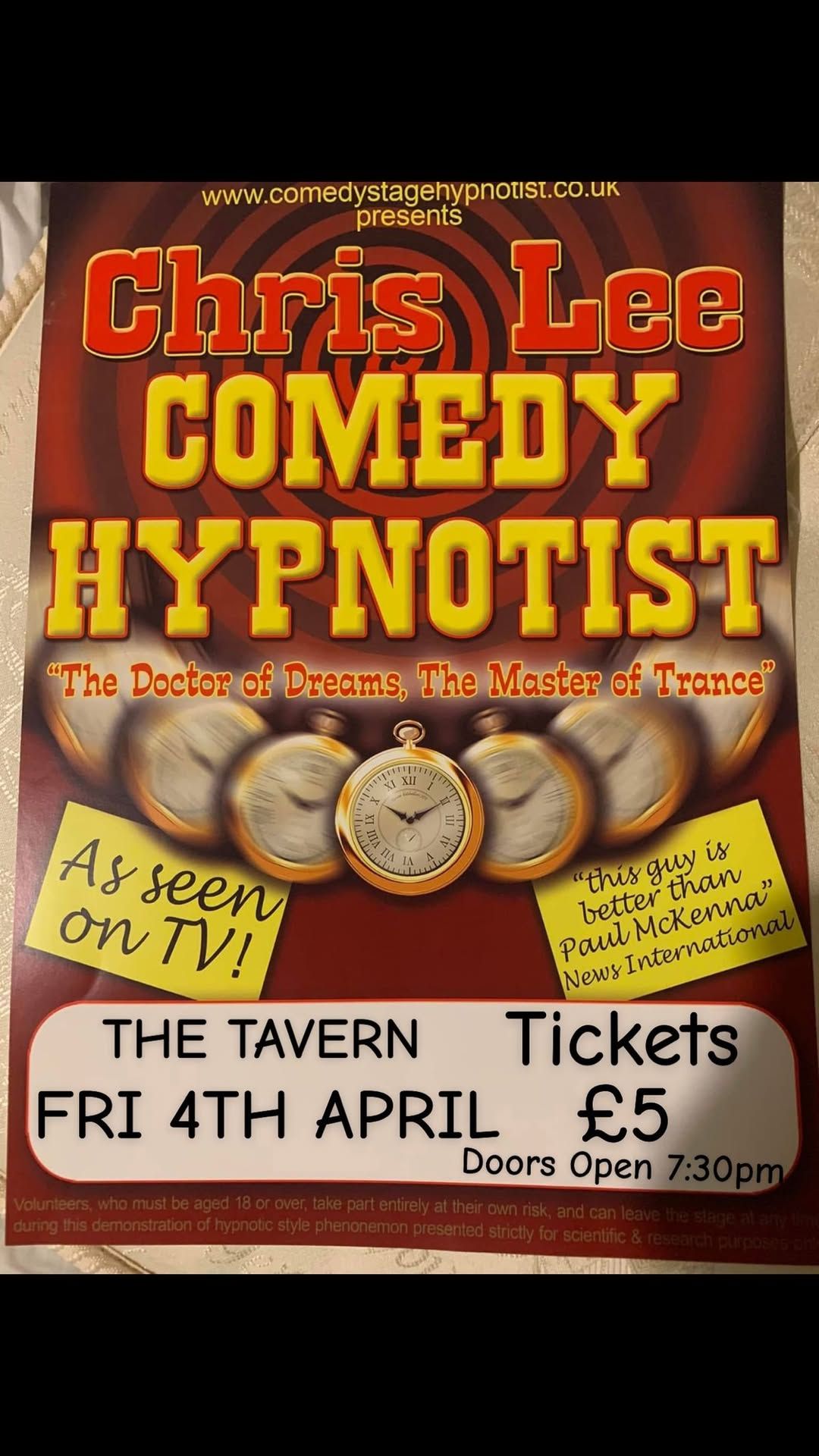 Chris Lee Comedy Hypnotist