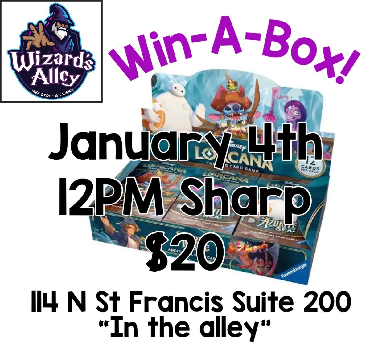 Lorcana Azurite Seas Win-A-Box