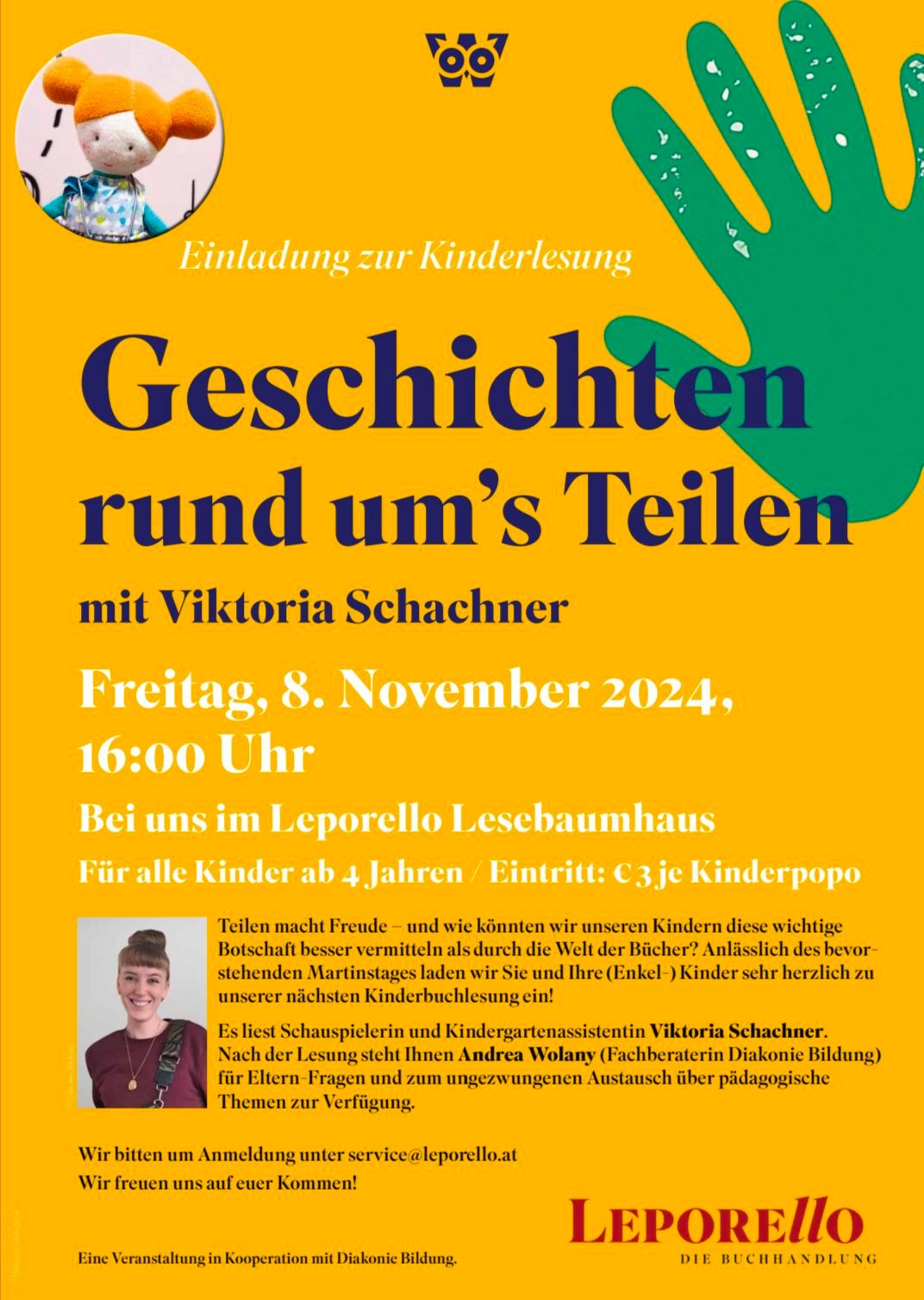 Kinderlesung im Leporello Lesebaumhaus