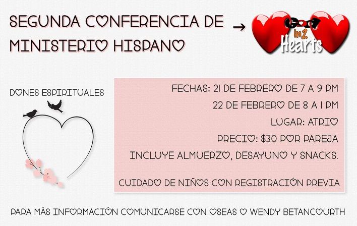 2da. Conferencia \u201cDescubriendo tus Dones Espirituales \u201c