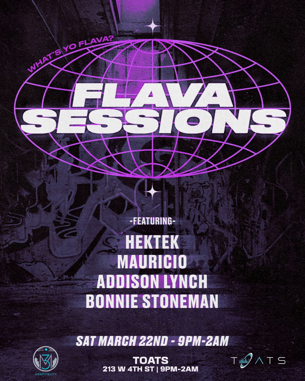 FLAVA SESSIONS AT TOATS