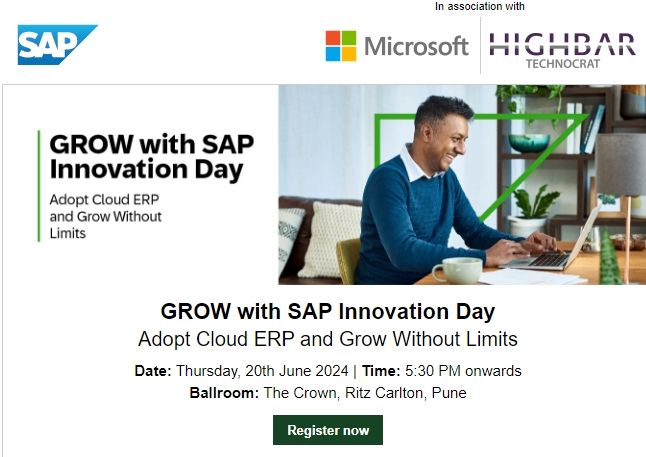 GROW with SAP Innovation Day in Pune