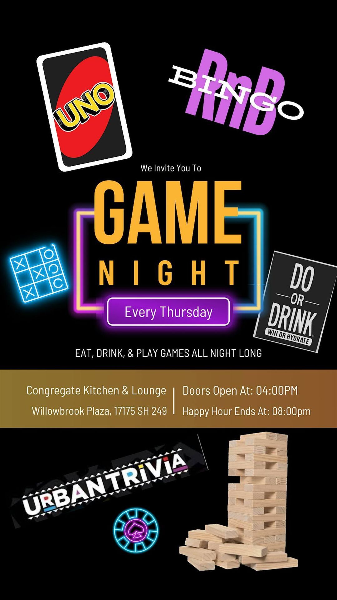 Game Night at Congregate Kitchen