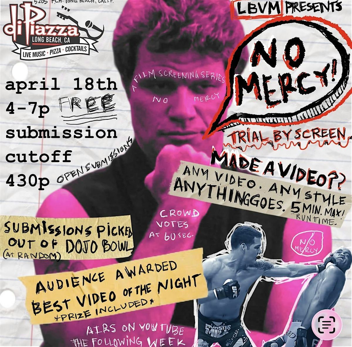 NO MERCY \u2022 Short Film Screening, Open Mic Video Night & Filmmaker Showcase.
