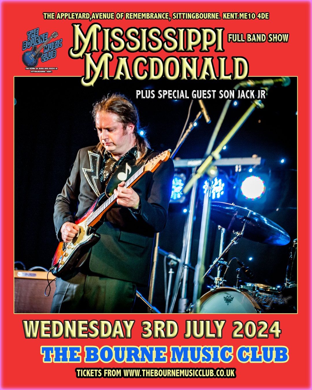 MISSISSIPPI MACDONALD LIVE AT THE BOURNE MUSIC CLUB 