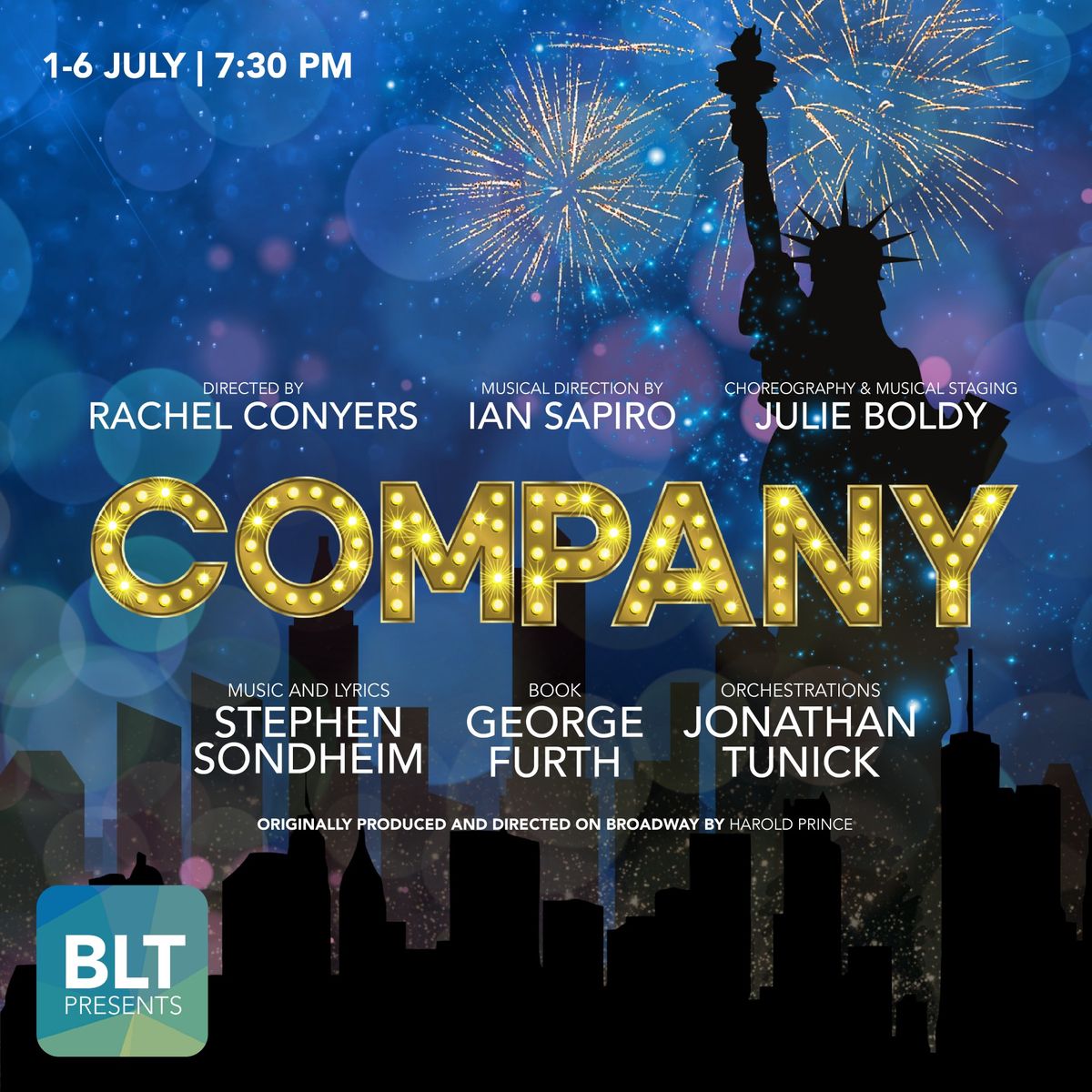 Company - a musical by Stephen Sondheim (1-6 July 2024)