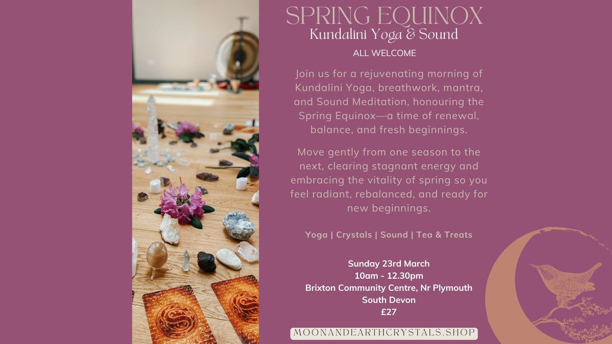 Spring Equinox Mini Retreat ~ Kundalini Yoga & Sound Healing (Brixton, Nr Plymouth)