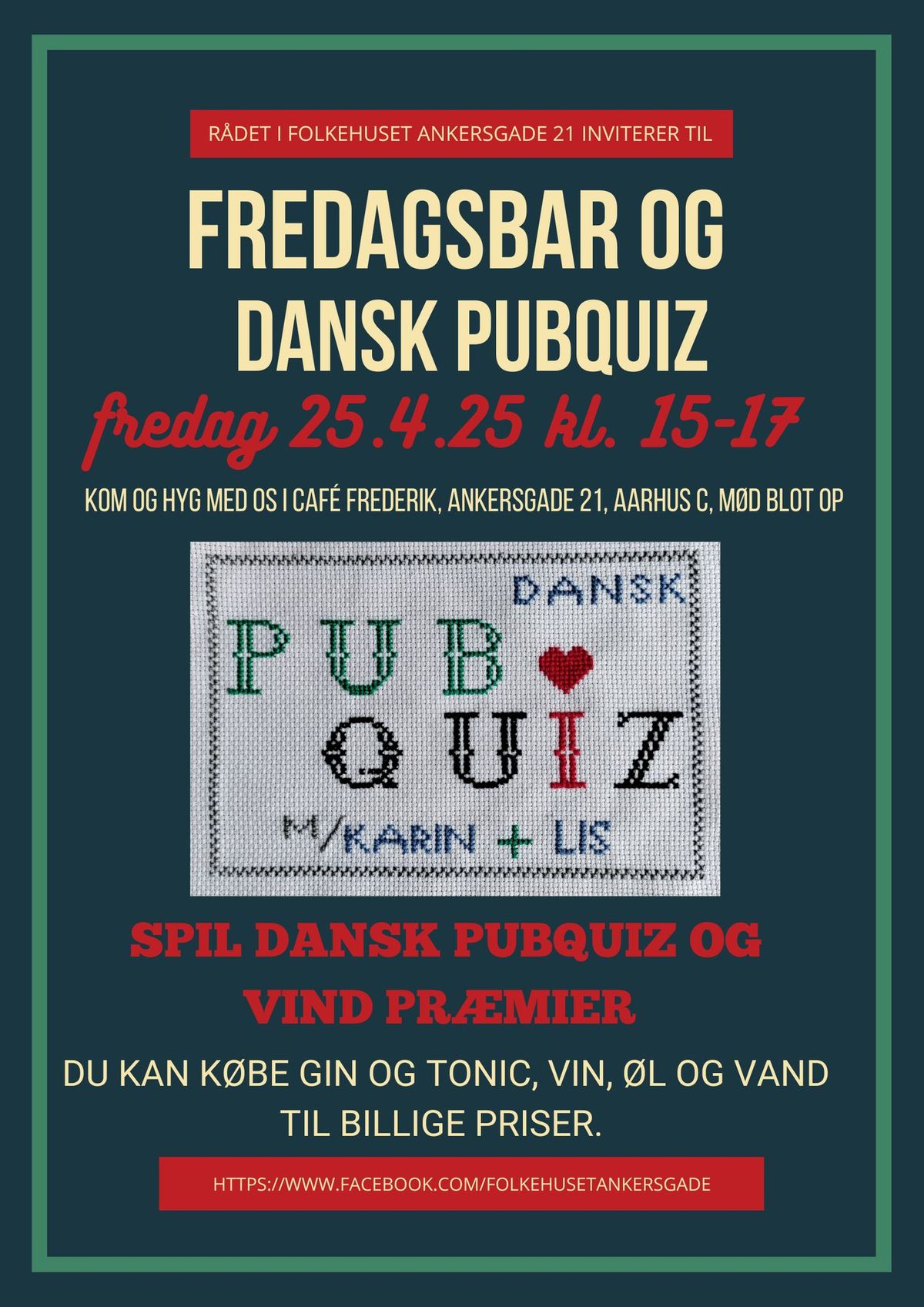 Fredagsbar og dansktalende pubquiz