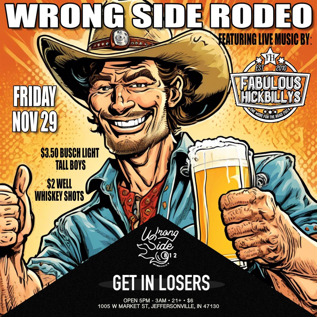 WRONG SIDE RODEO featuring FABULOUS HICKBILLYS