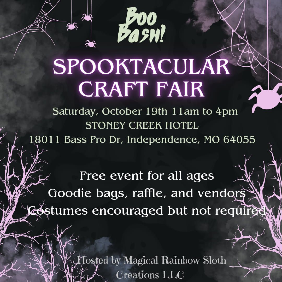 BOO BASH! SPOOKTACULAR CRAFT FAIR 