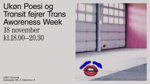 Uk\u00f8n Poesi og Transit fejrer Trans Awareness Week