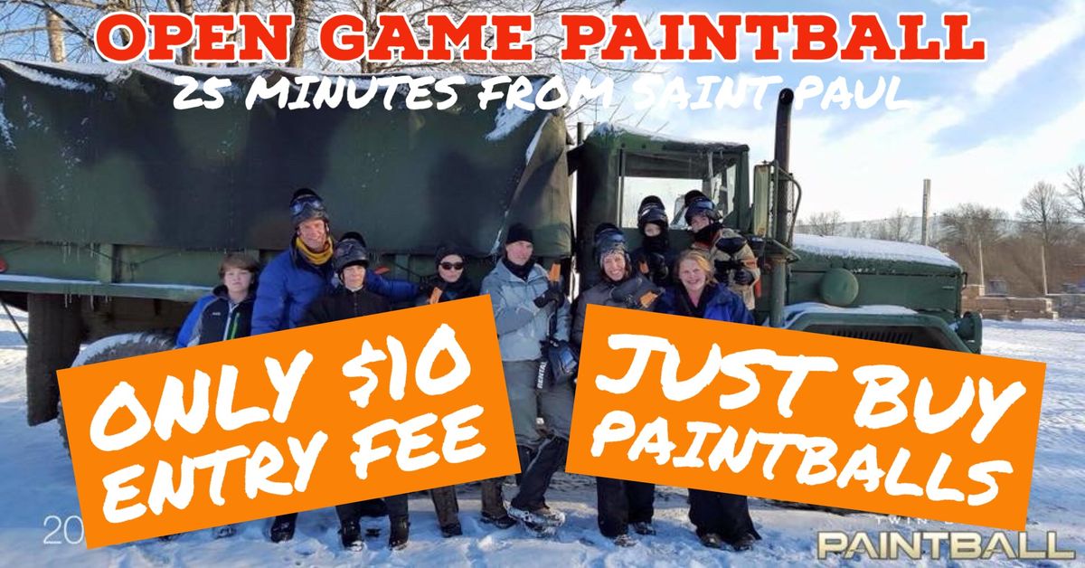 Walk-on Paintball Games Saturday $10